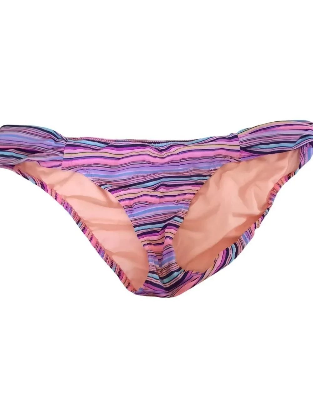 Victoria's Secret Pink & Purple Striped Bikini Bottom
